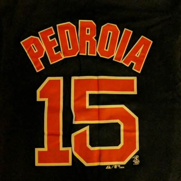 majestic Boston Red Sox Dustin pedroia player t-shirt - Picture 2 of 2